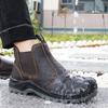 Ботинки из коровьей кожи Мужские Водонепроницаемые Защитные ботинки для сварки Защитная обувь с металлическим подноском и защитой от проколов Рабочие ботинки