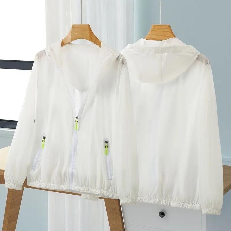 Женская летняя солнцезащитная модная тонкая дышащая ветровка женская куртка с капюшоном свободная солнцезащитная куртка