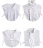Women's Cotton Detachable Collar for Sweater Blouse Shirt Fake Collar Decorative Female White Half Shirt False Collar Accessory