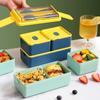 Single/Double Layer Portable Lunch Box Leakproof Design Food Lunchbox Dinnerware Set  Office Use