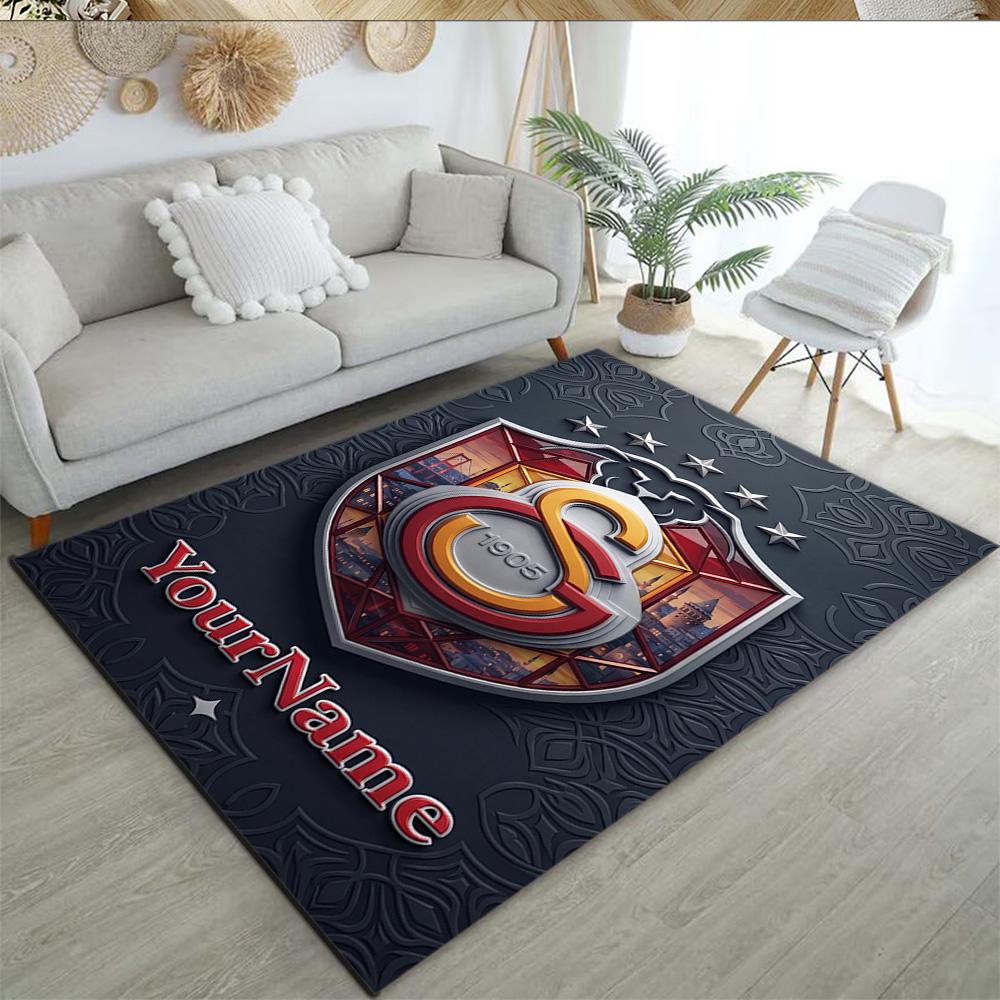 Galatasaray Customized Name Floor Rug Office Rug Perfect For Living Rooms Kitchen Game Room Hallway Antislip Rug Anime Office Decor