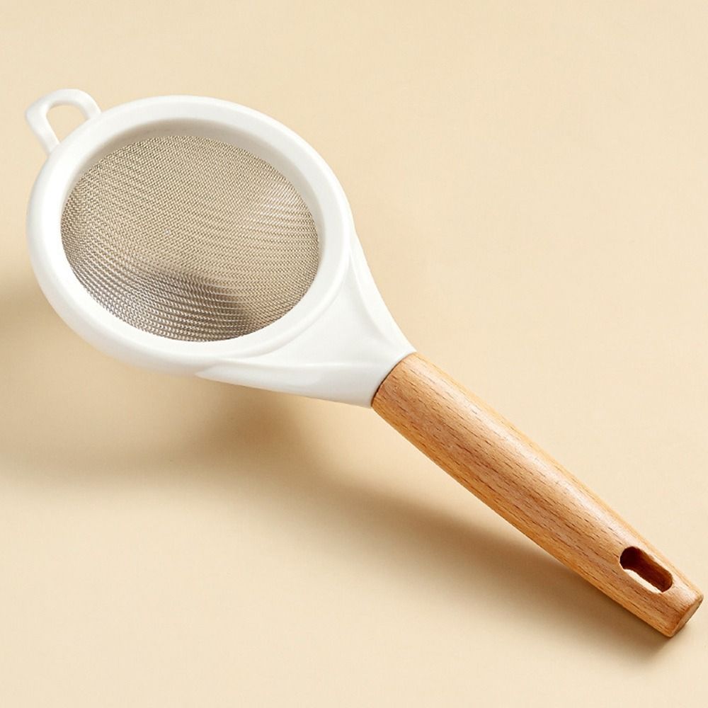 Removing Strainer Wooden Handle Filter Hot Fine Mesh Cocoa