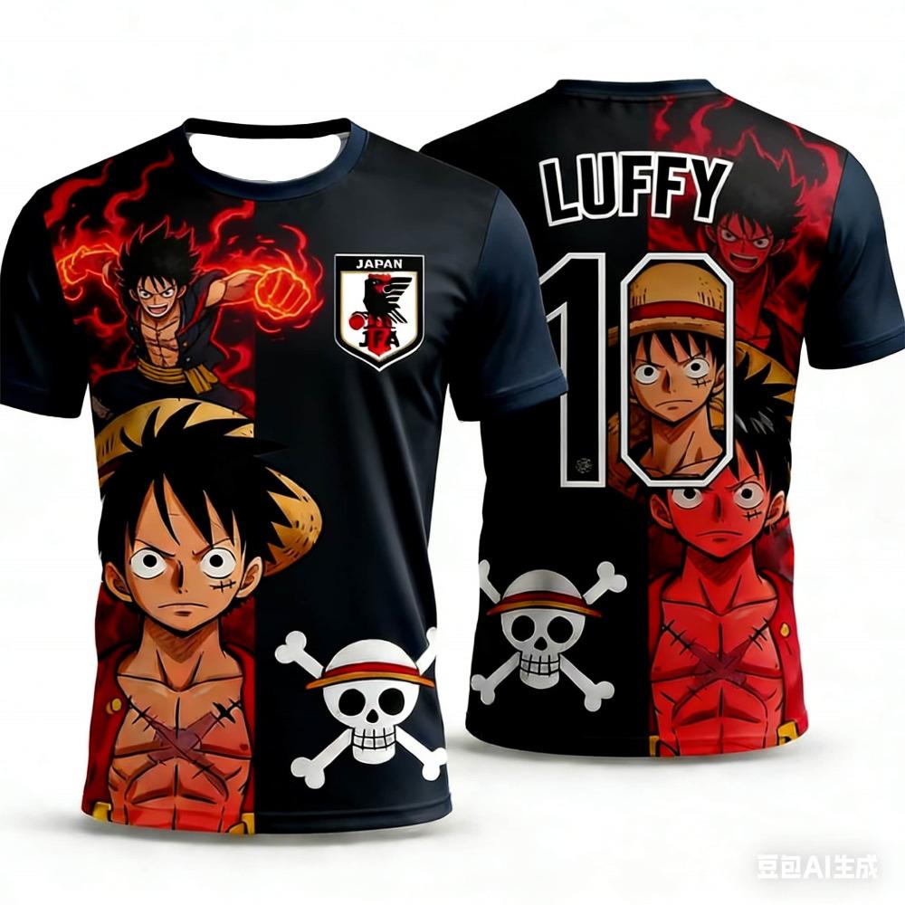 2026 Япония One Piece Луффи Футбольная Майка Футболка Детская Специальная Футбольная Майка Взрослая Мужская Быстросохнущая Футболка