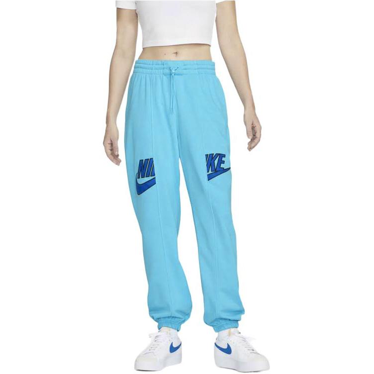 Nike Спортивные брюки женские светло-голубые умеренные DV8089-416