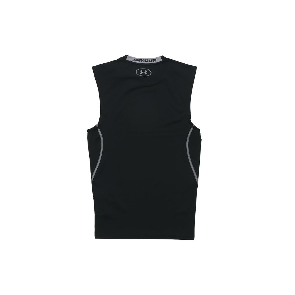 Under Armour Безрукавка с круглым вырезом компрессионная тренировочная рубашка мужская черная 1257469-001