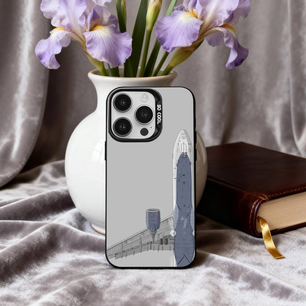 A-Самолет H-ВертолетS A-Самолет Чехол для телефона Для iPhone17,16,15,14,13,12,11 Plus,Pro Max Черный Конфетный серебристый чехол для телефона