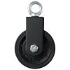 Aluminum Alloy Bracket Pulley Black Lifting Roller 360 Rotation Cable Pulley  DIY Home Projects