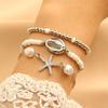 Bohemian Style Summer Beach Starfish Shell Shaped Bracelet Set