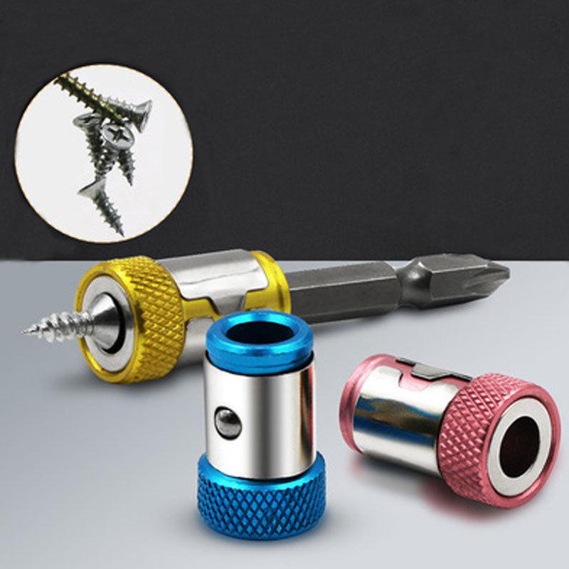 Screwdriver Magnetic Ring 1/4'' Universal Screw Driver Head Magnetic Ring Accessories for 6.35mm Shank Anti-Corrosion Drill Bit