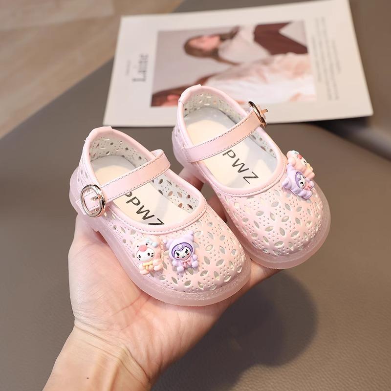 Детские сандалии, летняя новая детская обувь для девочек, мягкая подошва, обувь принцессы для детей 0–1–3 лет, детская прогулочная обувь, нескользящая 2