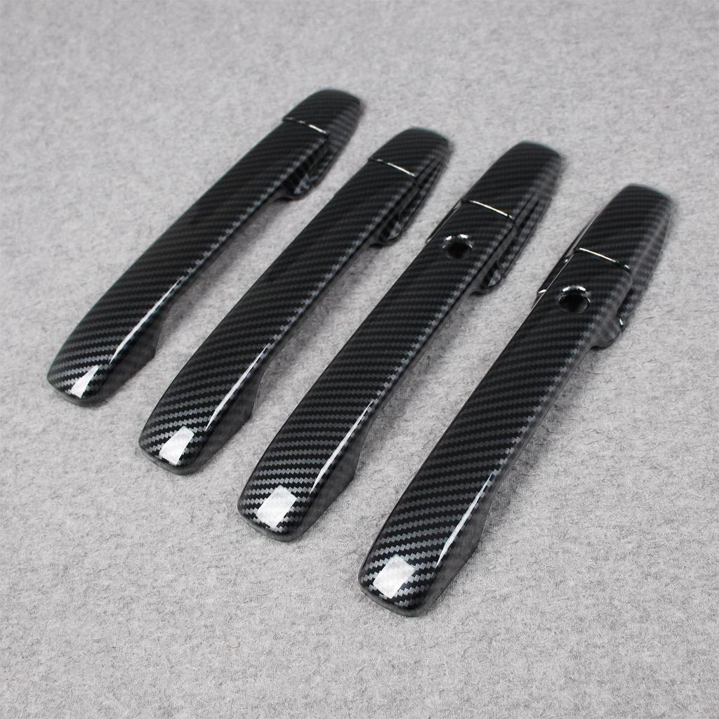 RUIQ Honda New Custom JF5 JF6 Exclusive Exterior Outer Door Handle Cover Knob Full Cover Type HONDA Custom Exclusive Design Fiber Black N-BOX N-BOX