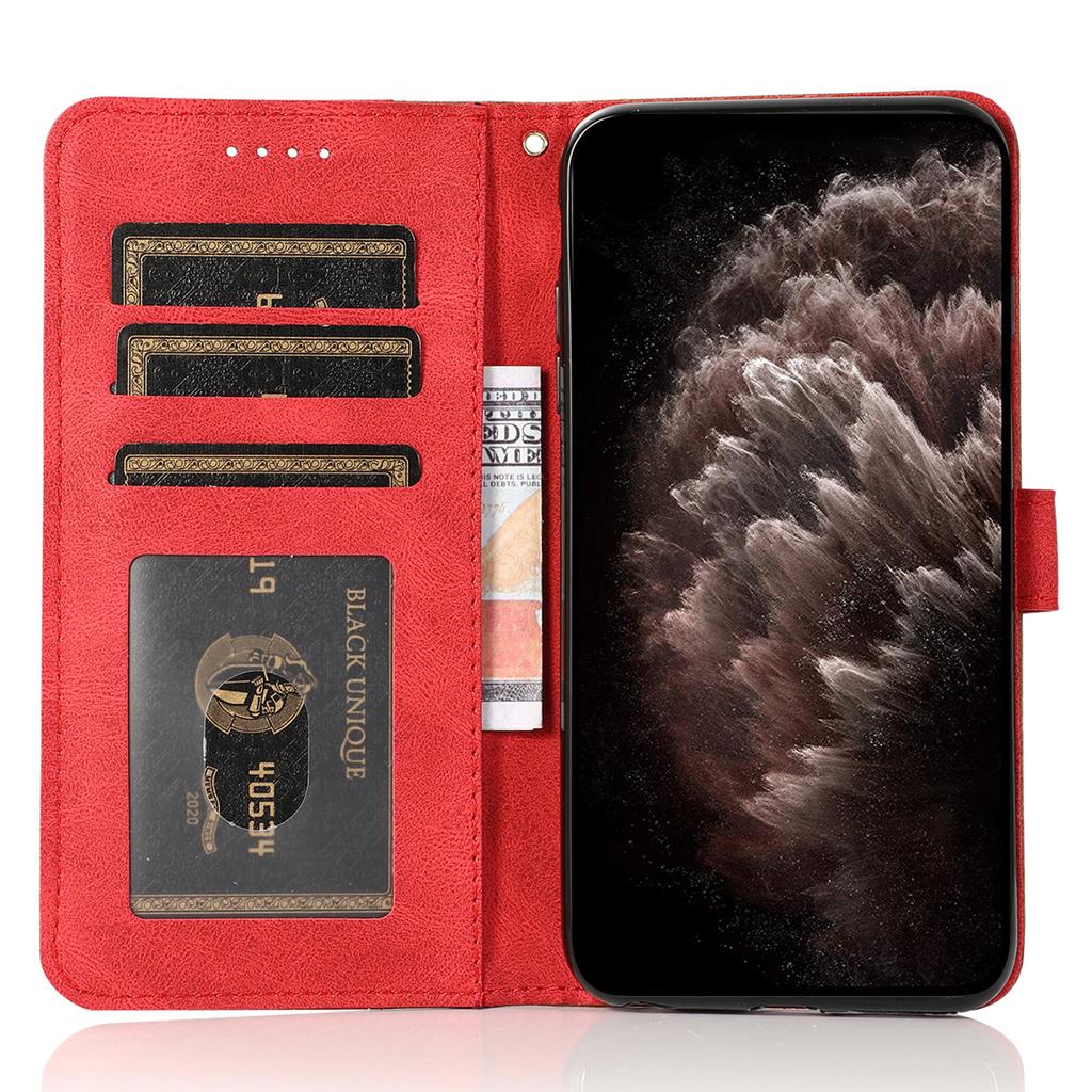 For iPhone 16 Case Stand Flip Leather Splicing Color Phone Cover