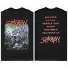 2025 New SUFFOCATI - Effigy of The Forgotten Printed Unisex Street Fashion Trend Short Sleeved Pure Cotton Round Neck