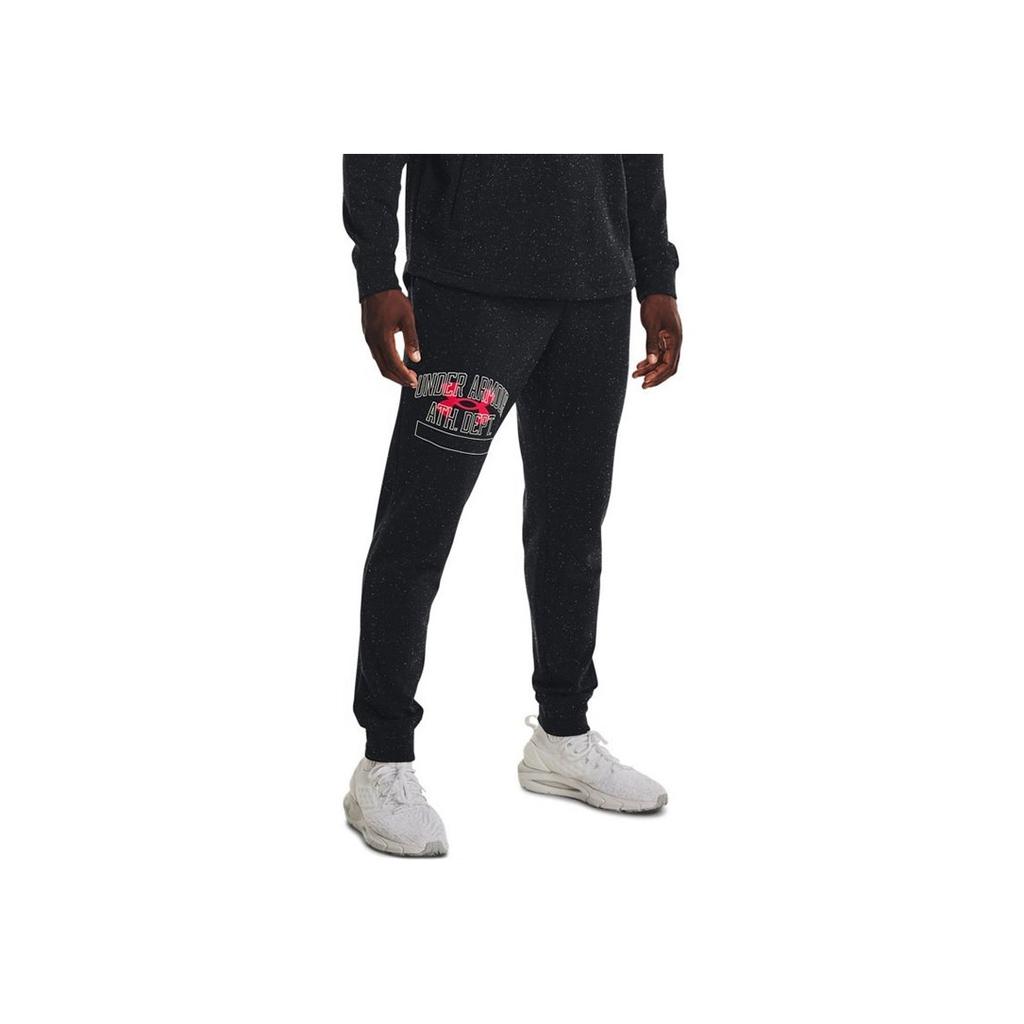 Under Armour Мужские повседневные беговые брюки для тренировок Rival Quick-Dry, черные 1370357-001