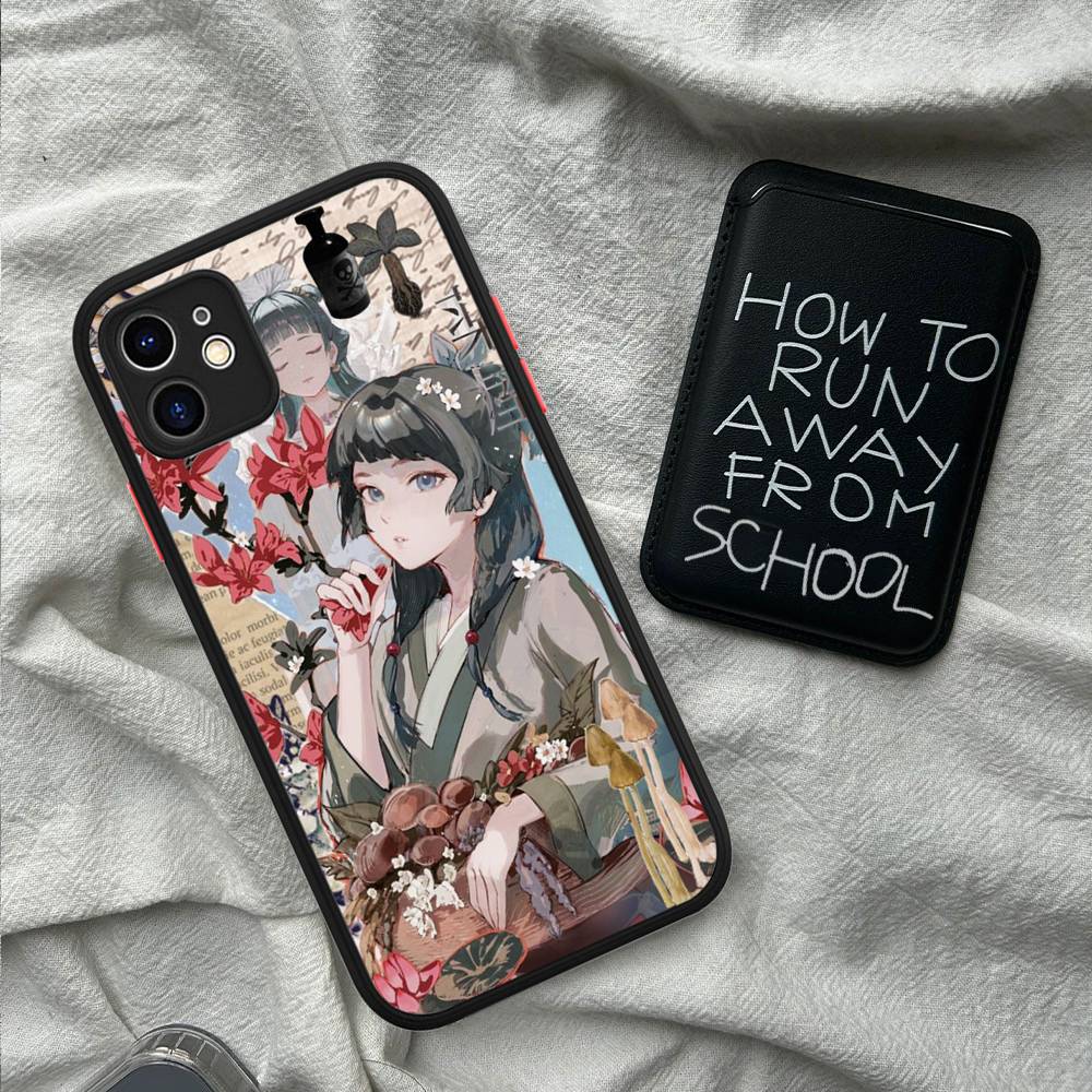 Популярное аниме Дневники аптекаря Чехол для телефона Для IPhone 14 X XR XS 7 8 Plus 11 12 13 Pro MAX 13mini Матовый