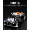 Масштаб 1/18 1936 Benzs 500K Alloy Classic Car Model Diecast Metal Retro Vehicles Car Model Simulation Sound and Light Children Toy Toy Gift