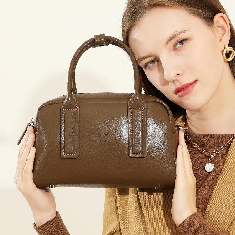 Женская сумка из натуральной кожи, осенне-зимняя сумка через плечо, винтажная сумка для поездок на работу, женская сумка через плечо Niche Premium Texture