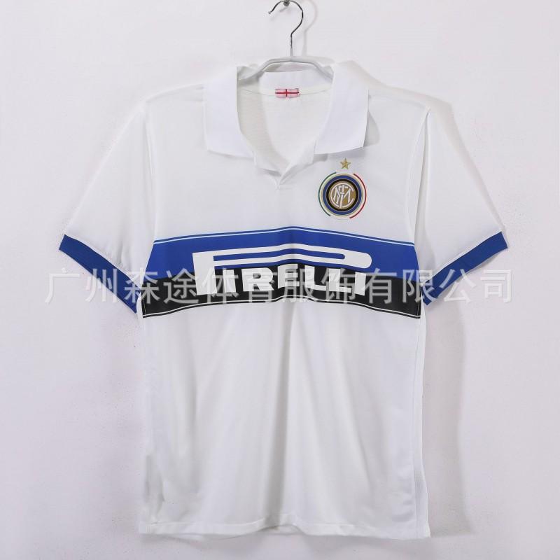 Vintage Football Jersey Short Sleeve Retro Soccer Shirt Men AC Milan Inter Roma Juventus
