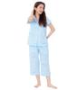 Cinnamoroll Shirt Pajamas Short Sleeve Top and Bottom Set Tenjiku Room Wear Loungewear [SAZAC] Women's (Saxophone/L/SAN1697)