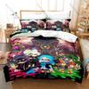 Splatoon 3 3PCS Bedding Set, Duvet Cover + 2 Pillowcases, Colorful Game Print Soft Microfiber for Gaming Fans Decor