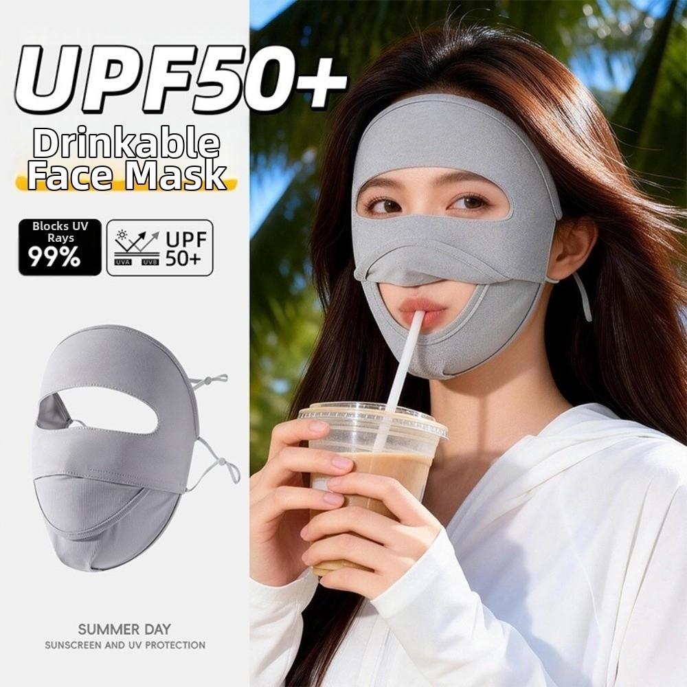 Moisture-wicking UV-resistant Face Mask Ice Silk Face Protection  Summer Season
