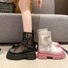 Женские ботильоны высокого качества из мягкой кожи на платформе, крутые женские ботильоны в готическом стиле, новая уличная летняя обувь для женщин
