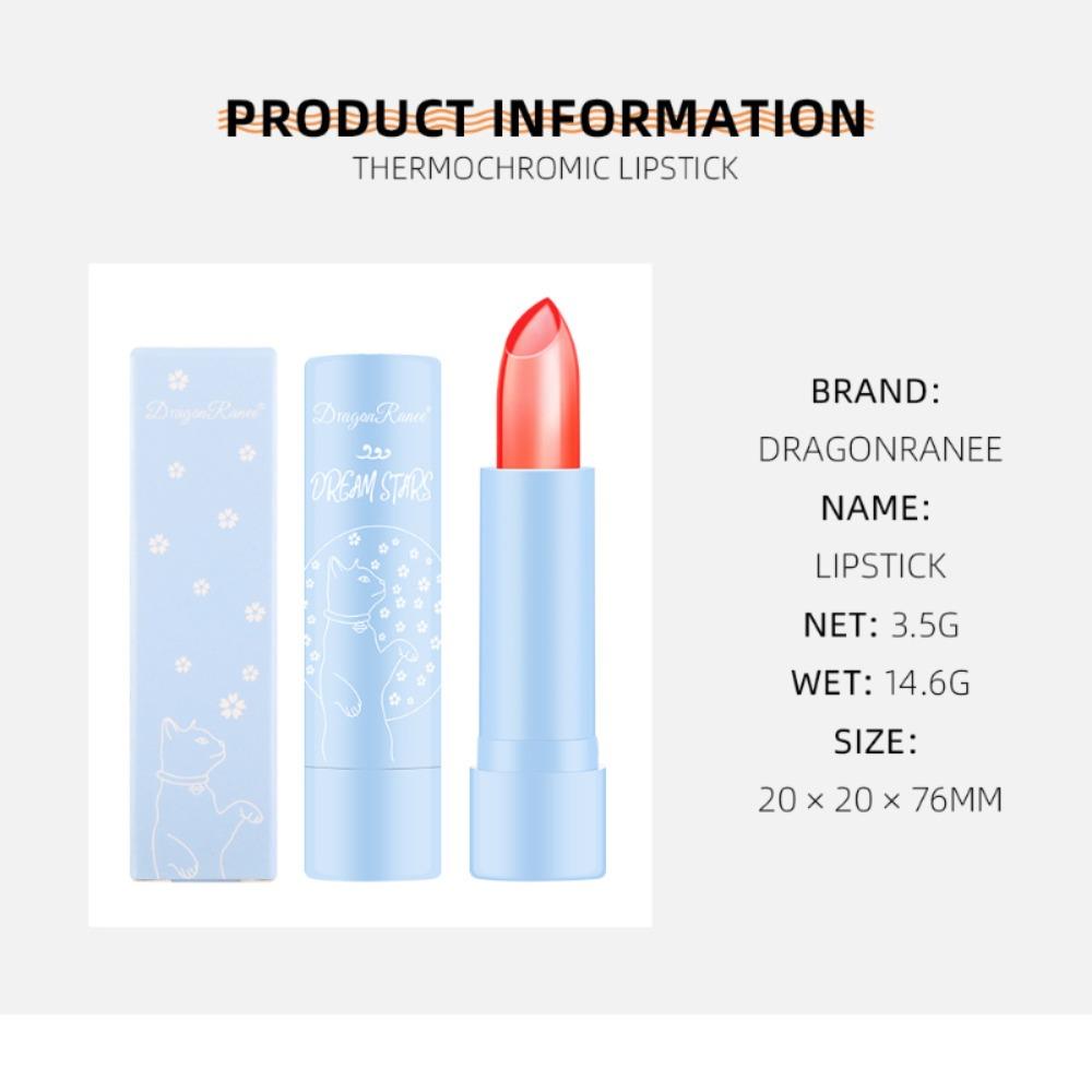 Dragon Ranee Сменить губную помаду, стойкое увлажнение, нелегко обесцвечивать, водостойкое и увлажняющее желе алоэ красного цвета