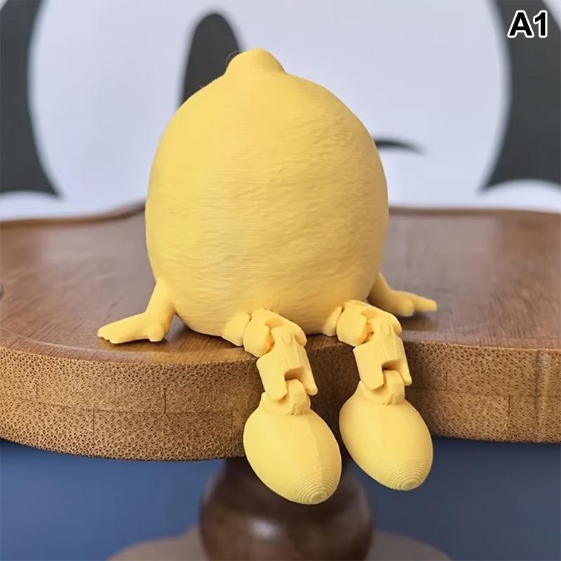 1 шт. 3D-печатные фигурки фруктов и овощей с подвижными суставами, дизайн лимона и банана, украшения для стола, декор для дома