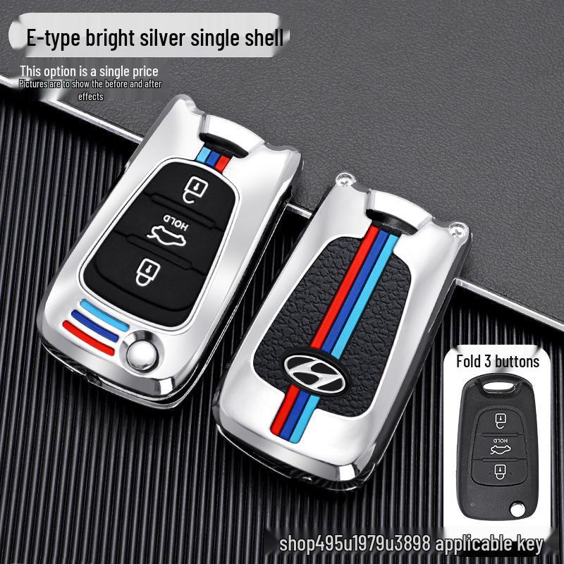 Совместимый чехол для ключа для Hyundai: Elantra, Langdong, Reina, Sonata 8, ix35, Lingdong, ix25