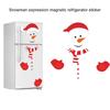 1 Set Christmas Snowman Fridge Magnet Waterproof PVC Removable Holiday Decoration Refrigerator Magnetic Sticker Party Supplies