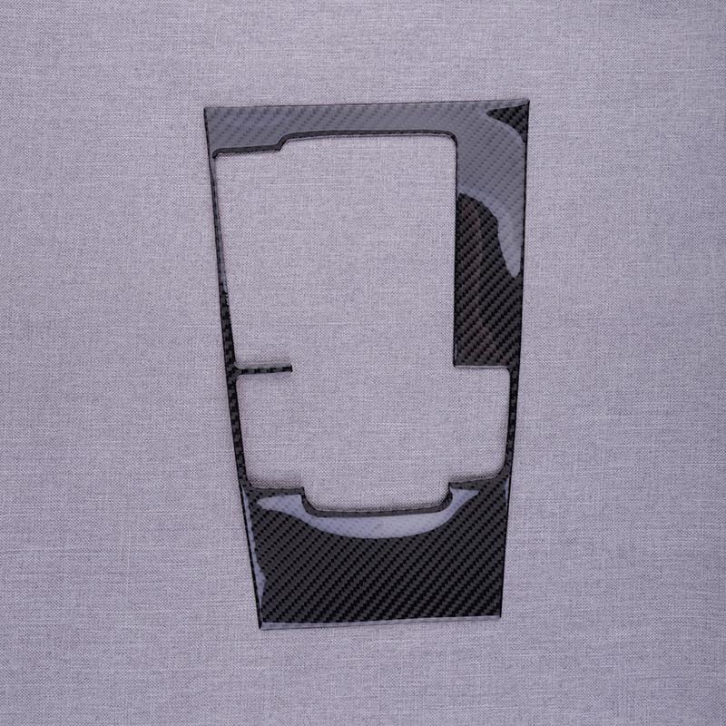 Black Carbon Fiber Center Console Gear Shift Panel Cover Trim Fit for Mazda 3 Axela 2024 LHD