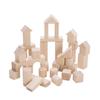 Nichigan Beech Wood Unpainted Building 40 30mm Square Cubes Natural Wood U19 Blocks, Pieces, (Base Size), Color,