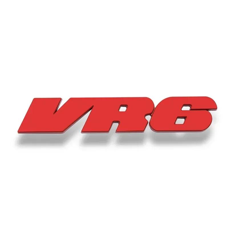 3D Metal VR6 Letters Logo Emblem Badge Sticker Decals For Volkswagen VW Polo Golf Jetta Passat B6 Magotan Car Accessories PX7