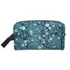 Japanese Sakura Cherry Blossoms Print Cosmetic Bags for Women Zipper Travel Toiletry Pouch Large Water Resistant Makeup Bag Gift