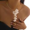 Punk Torques Chain Necklace Coil Line Design Wedding Bridal Jewelry Set  for Women