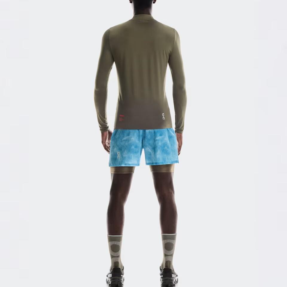 На X Pleasures X The Loop Collaborati SS25 Логотип бренда Fashi Дышащая футболка с длинным рукавом Мужские топы Оливковый 1MF10360153