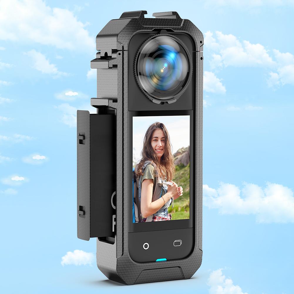 Защитная рамка для экшн-камеры Insta360 X5, магнитная, с быстрым снятием, с креплением «холодный башмак»