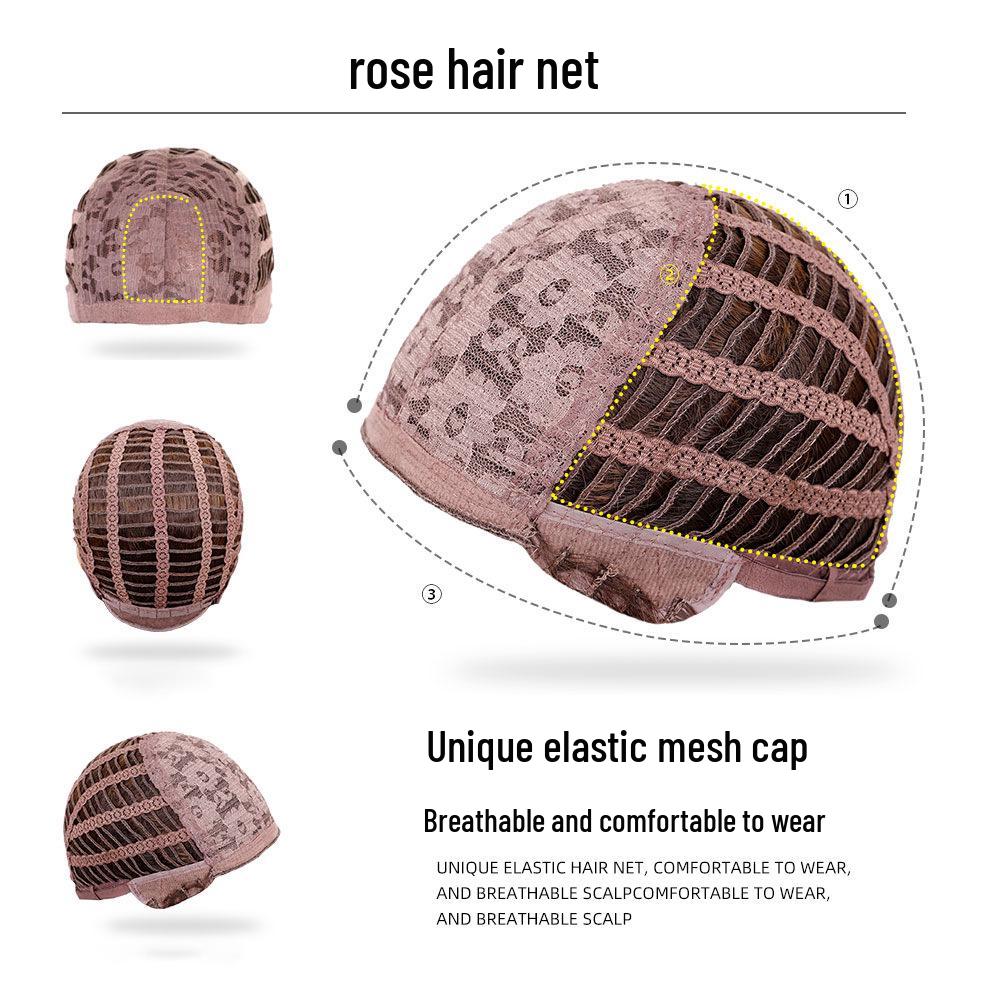 Женский парик на всю голову: Европейско-американский стиль, Длинные волнистые локоны, Челка с воздухом, Доступны различные цвета и стили.