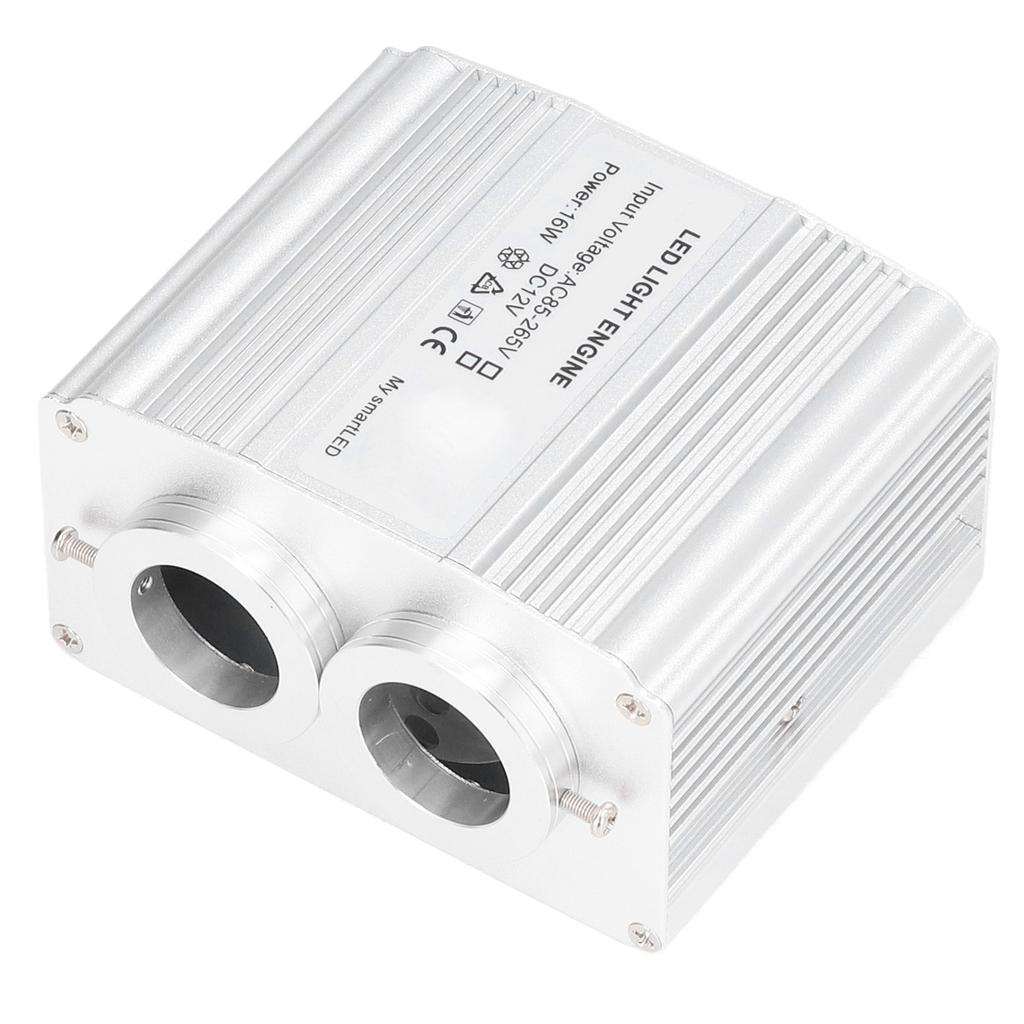 Bluetooth 16W RGBW Fiber Optic Light Double End RGBW Light Source with Remote Control for Home