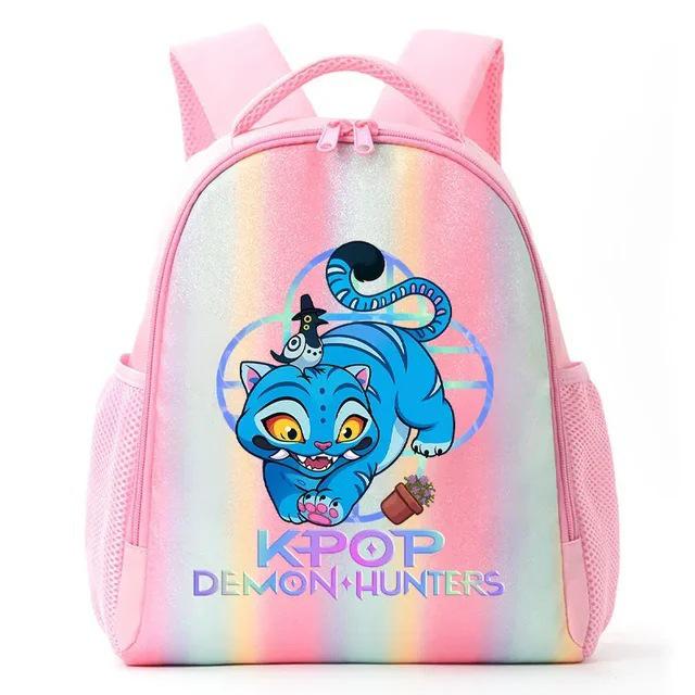 K-Pop Anime Demon & Witch Hunter Student Rainbow Backpack (HUNTR/X)