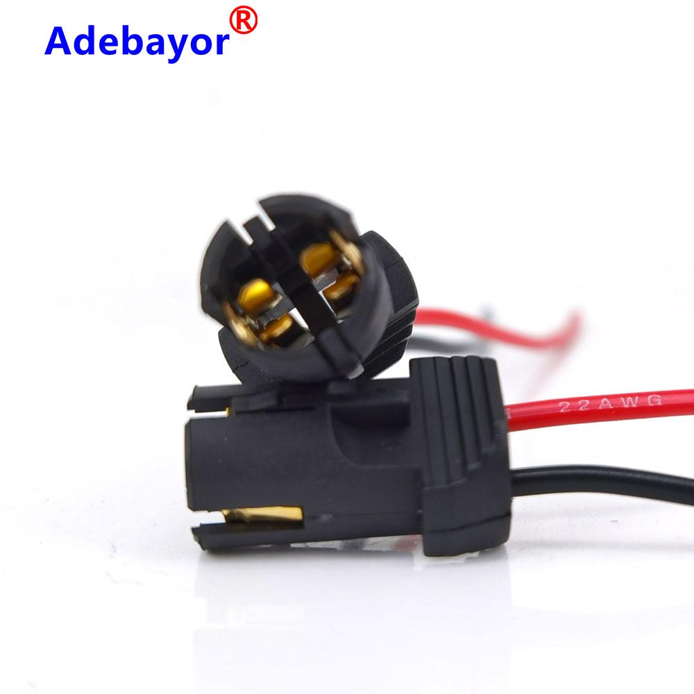 100X Car OEM 12CM T10 led bulb Connector W5W 168 194 Car Lamp Cable Auto Bulb Wire Light T15 LED Bulbs Socket adapter Adebayor