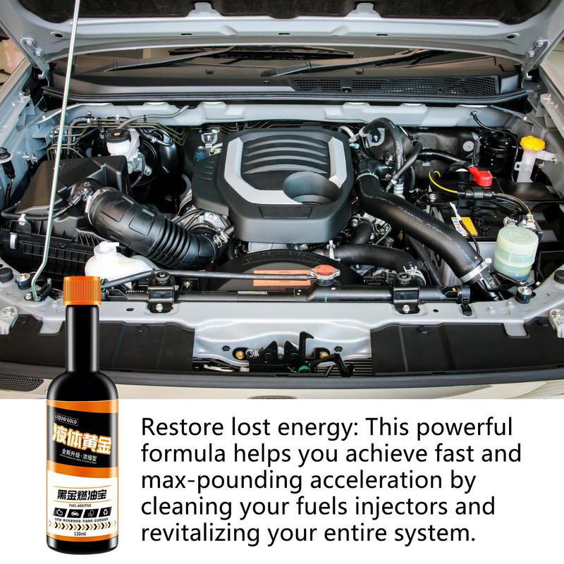 120 мл автомобильное топливо инжектор очиститель двигатель углеродный отложения удаление смазочного масла присадка к топливу для улучшения мощности экономия топлива