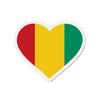 Aimant Coeur Drapeau Guinée - Multicolore - 6 Cm - 50 Pièces - Résine Synthétique - Mixte