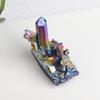 Healing Crystals Rainbow Titanium Crystal Cluster Stone Ornaments Reiki Stone Specimen Mineral