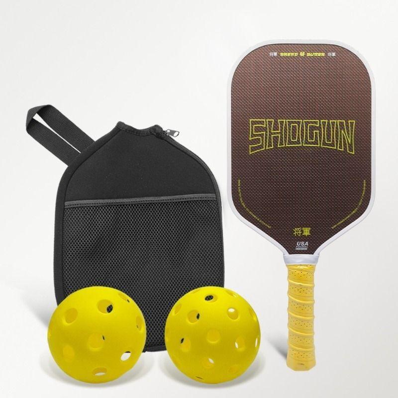 The Shogun Pickleball Paddle, Bread & Butter Thermoformed Titanium Carbon Fiber Integrated 16mm Elongated Pro Racket For Tournament Players