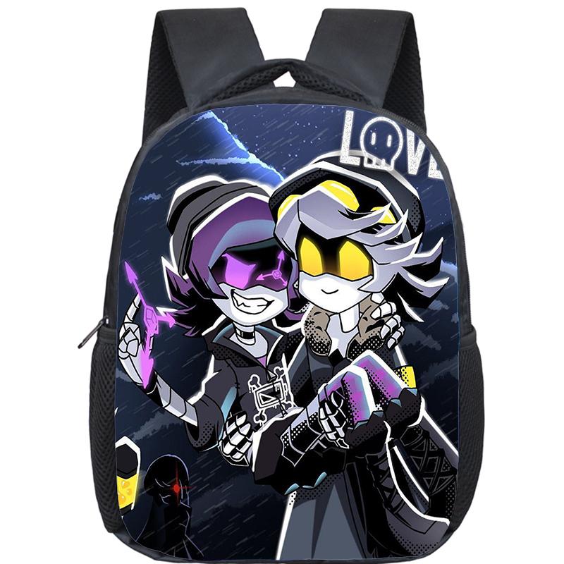 Cartoon Murder Drones Backpack for Boys Girls Uzi and N Printed Bookbag 12 Inch Kindergarten Toddler School Bags Kids Backpack