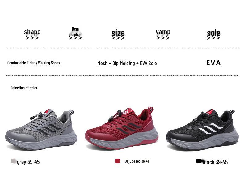 Чжан Кайли Женские Нескользящие Кроссовки Папины Кроссовки - Новый Стиль, Удобные, Легкая Мягкая Подошва для Ходьбы для Среднего и Пожилого Возраста