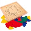 Baby Toys Circular Mathematics Fraction Division Teaching Montessori Board Wooden Toys Child Educati