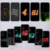 Чехол для телефона QE23 с номером гонщика для LG K22 K30 K40 K40S K41 K42 K50 K50S K51 K51S K52 K61 K62 K71 K92 Q60 Q61 V40 V50 V60