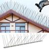 12/15/18 Pcs Anti-bird Spikes for Outside To Keep Birds Away Pigeon Spikes Stainless Steel Bird Deterrent Squirrel Prevention Wire